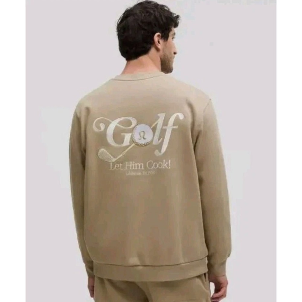 Lululemon Min Woo Lee Steady State Crewneck Sweatshirt Sheer Oak Let Him Cook